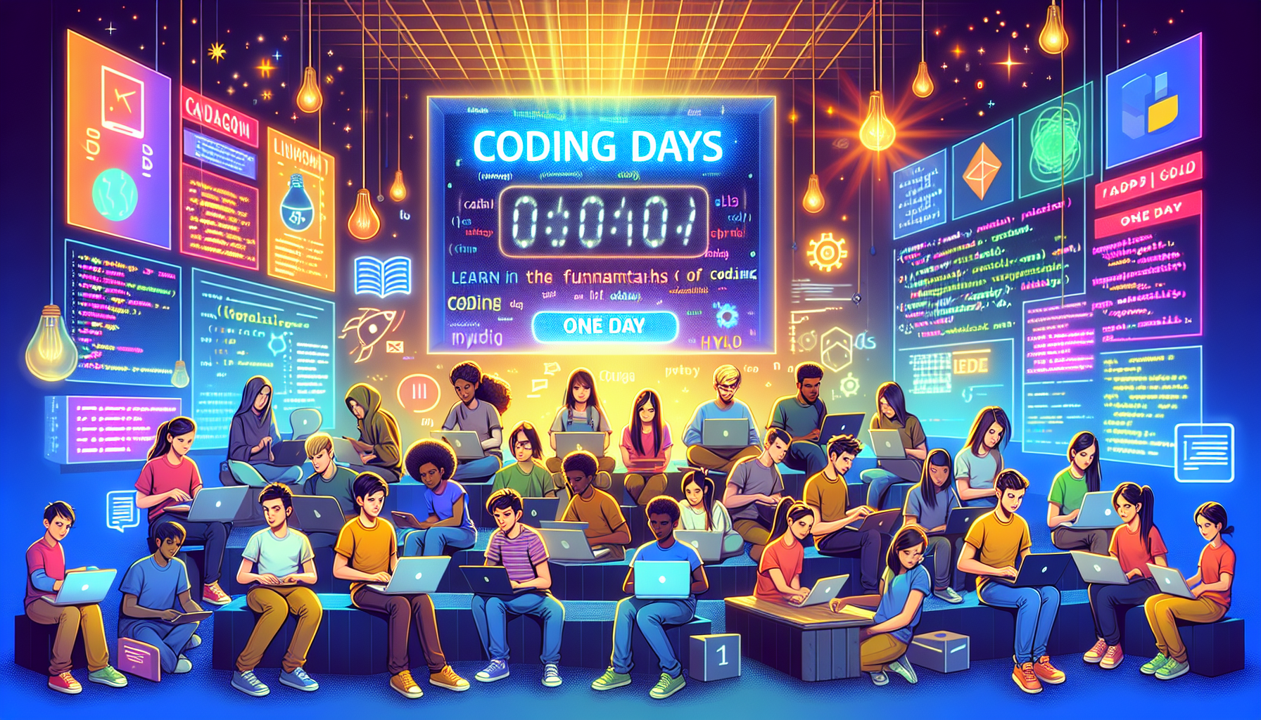 participez à coding days et maîtrisez les bases de la programmation en une journée seulement. formation accessible à tous, parfaite pour découvrir et démarrer dans le monde du code !